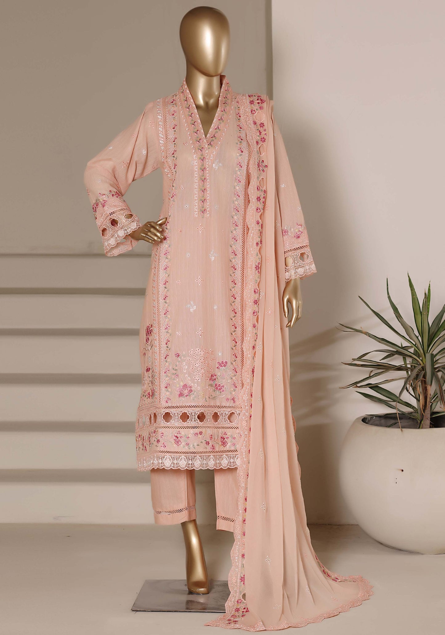 Sada Bahar Stitched 3 Piece Luxury Emb Festive Vol-04 Suit