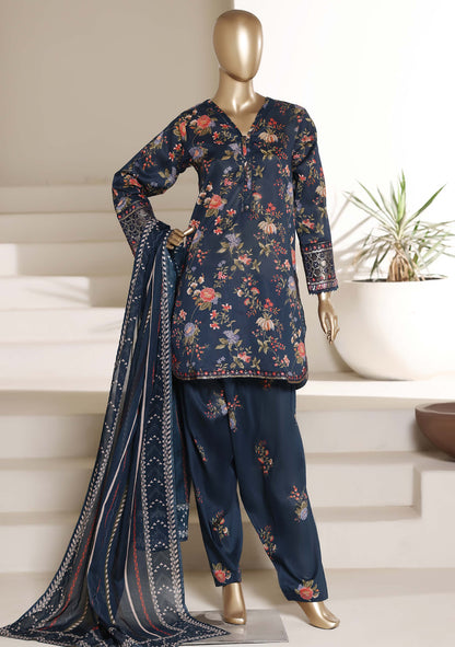 Malika By Sada Bahar Stitched 3 Piece Emb Lawn With Shalwar Suit