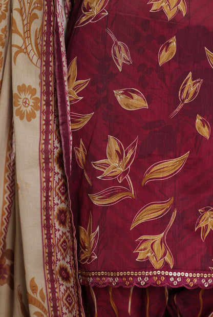 New Malika By Sada Bahar Stitched 3 Piece Emb Lawn With Shalwar Suit