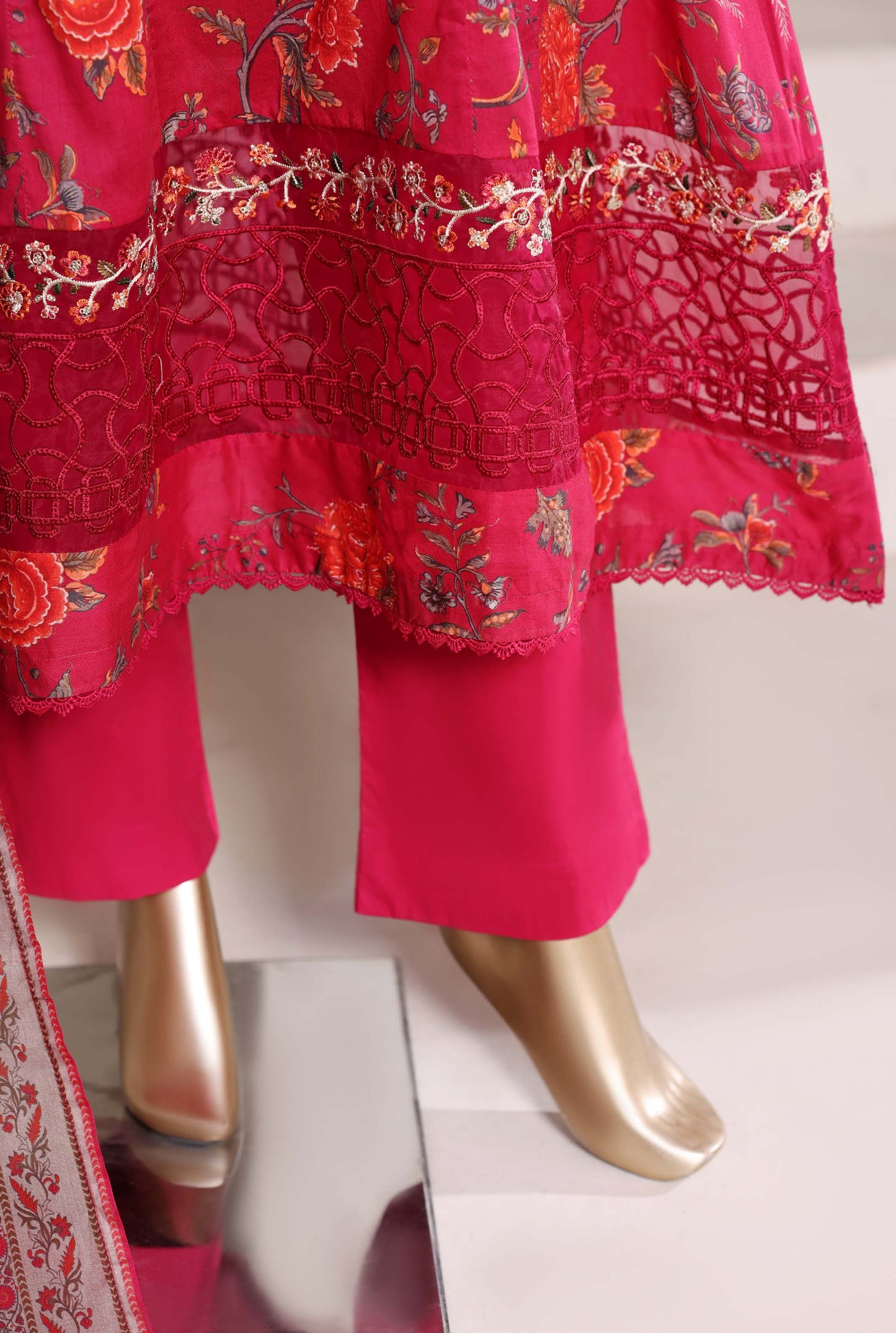 Sada Bahar Stitched 3 Piece Peplum Luxury Frock Vol-01 Suit