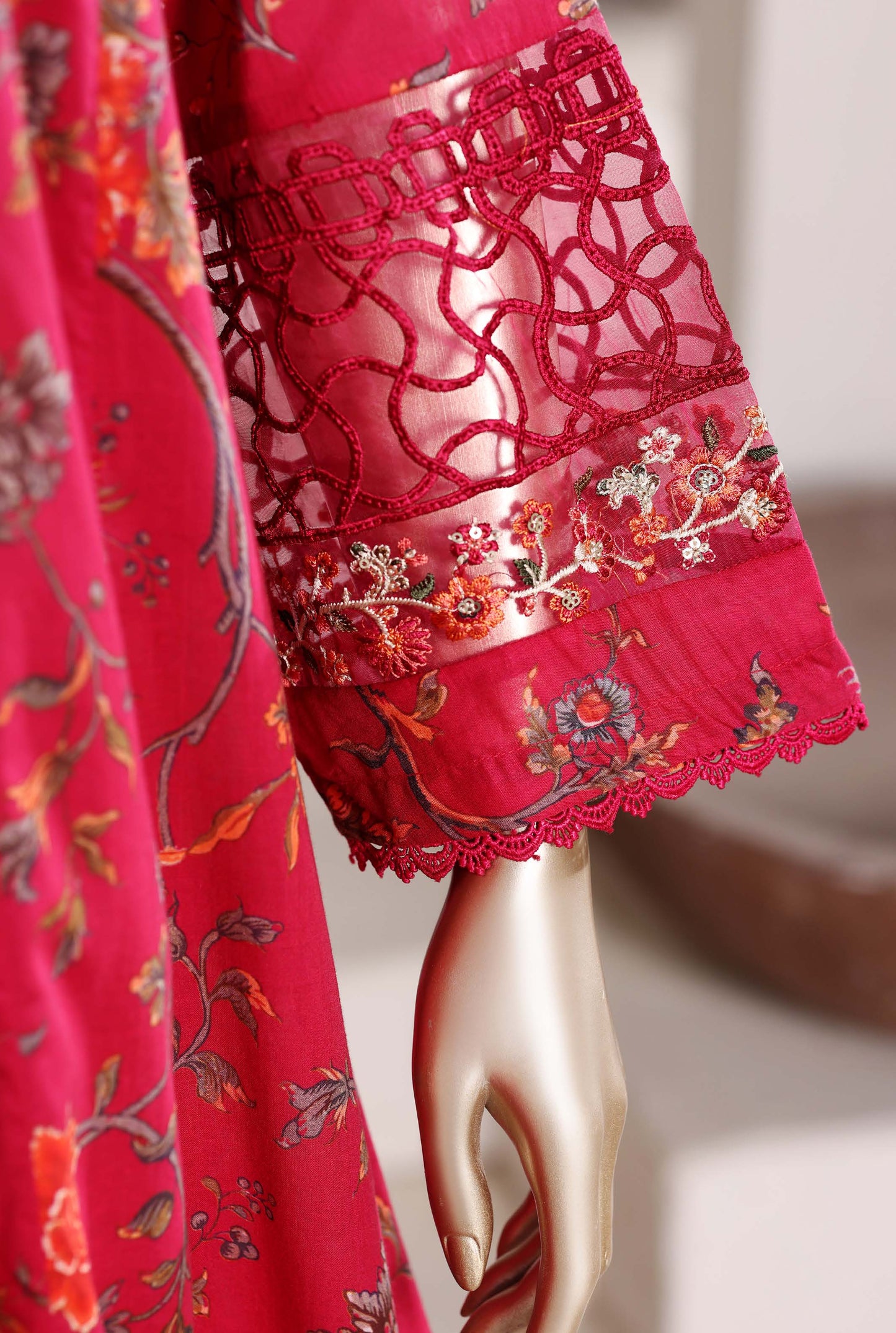 Sada Bahar Stitched 3 Piece Peplum Luxury Frock Vol-01 Suit