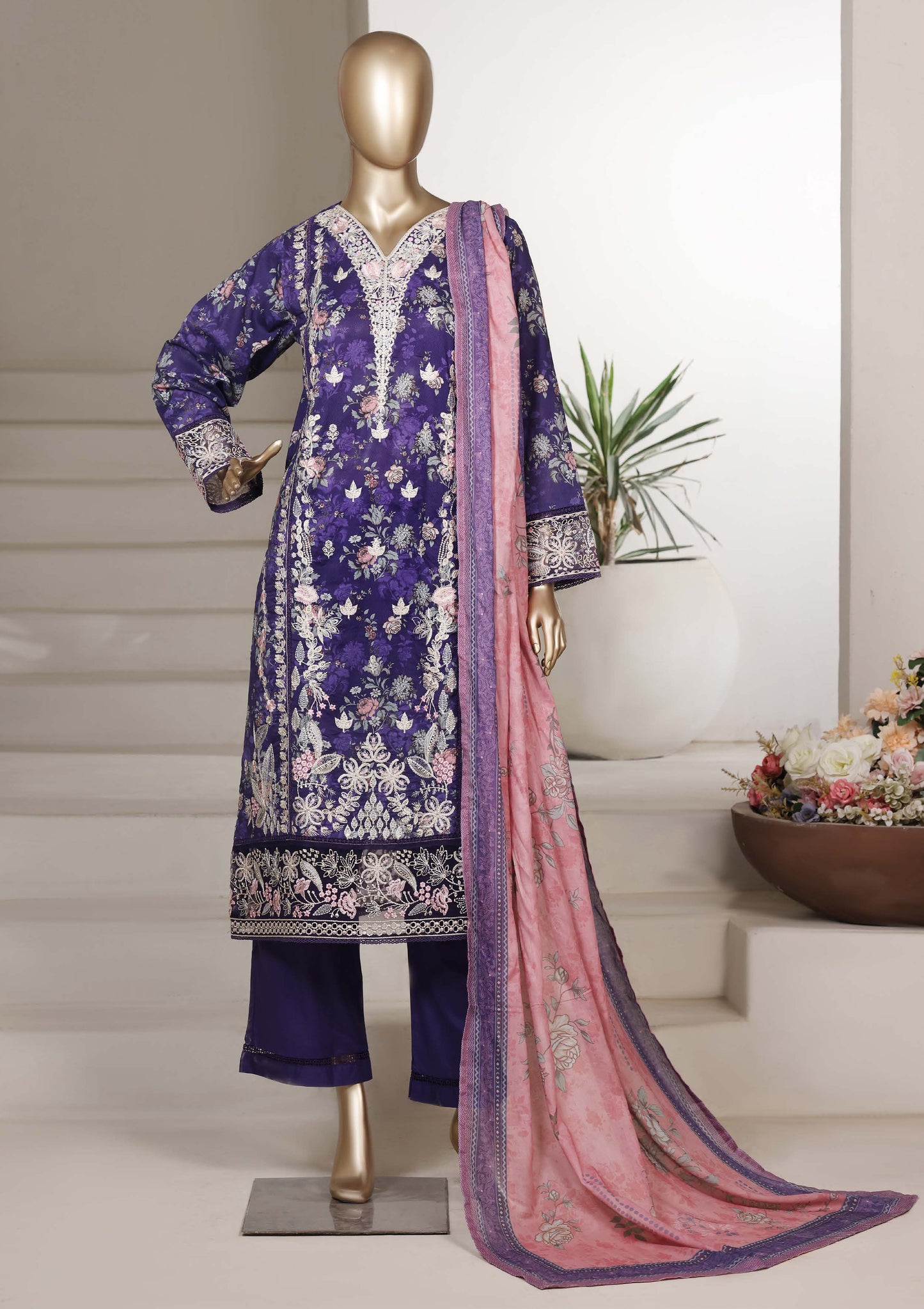 SADABAHAR SIGNATURE EMBROIDERED FESTIVE STITCHED 3-PIECE COLLECTION