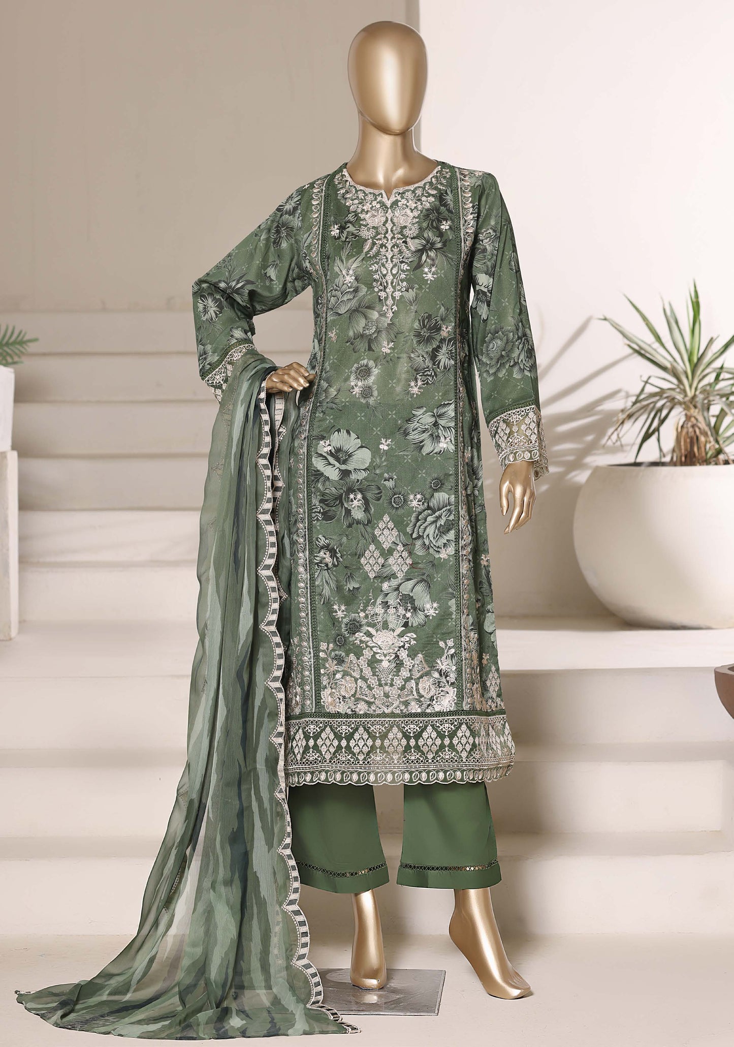 Sadabahar Signature Embroidered Stitched 3 Piece Suit festive collection