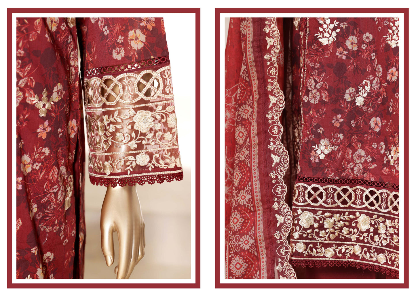 Sada Bahar Stitched 3 Piece Festive Emb Vol-02 Suit