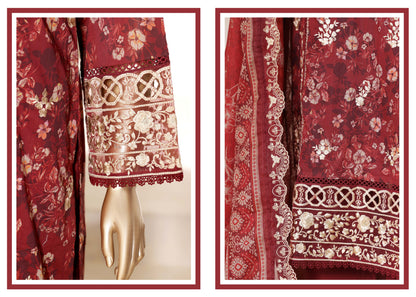 Sada Bahar Stitched 3 Piece Festive Emb Vol-02 Suit
