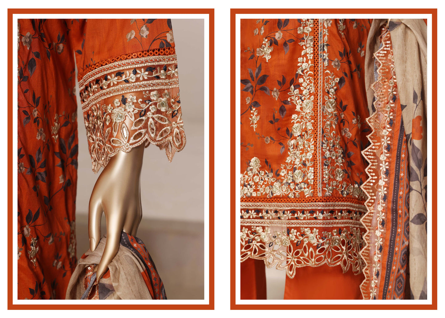 Sada Bahar Stitched 3 Piece Festive Emb Vol-02 Suit
