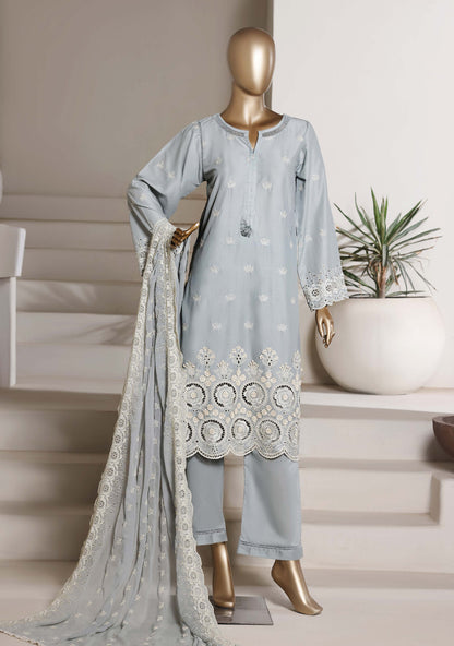 Sadabahar 3D Laser Work Chikankari Stitched 3 Piece Suit Festive Collection