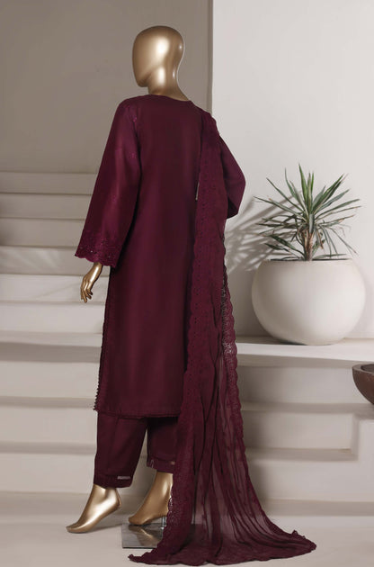 Sadabahar 3D Laser Work Chikankari Stitched 3 Piece Suit Festive Collection