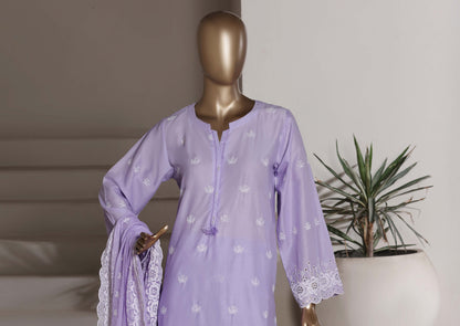 Sadabahar 3D Laser Work Chikankari Stitched 3 Piece Suit Festive Collection