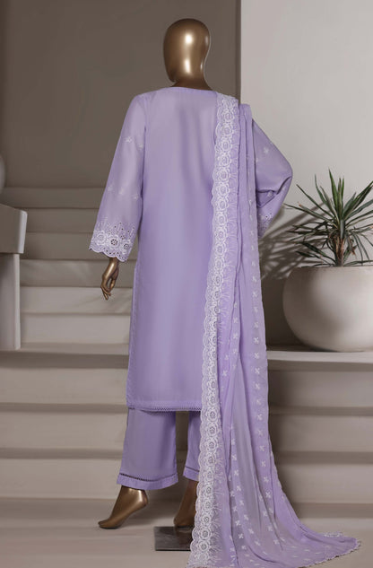 Sadabahar 3D Laser Work Chikankari Stitched 3 Piece Suit Festive Collection