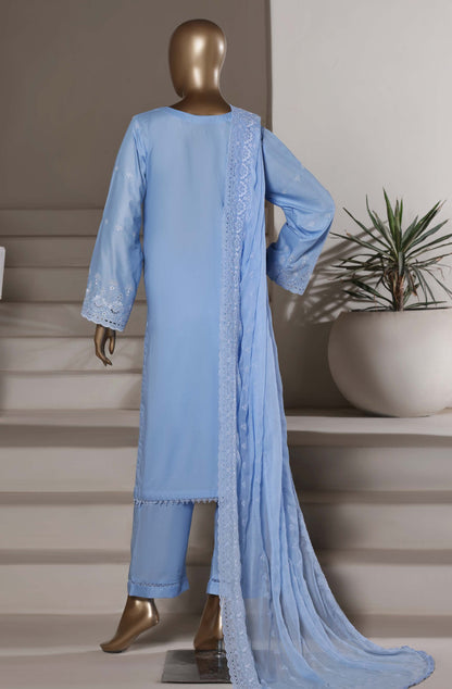Sadabahar 3D Laser Work Chikankari Stitched 3 Piece Suit Festive Collection