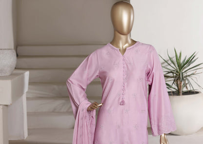 Sadabahar 3D Laser Work Chikankari Stitched 3 Piece Suit Festive Collection