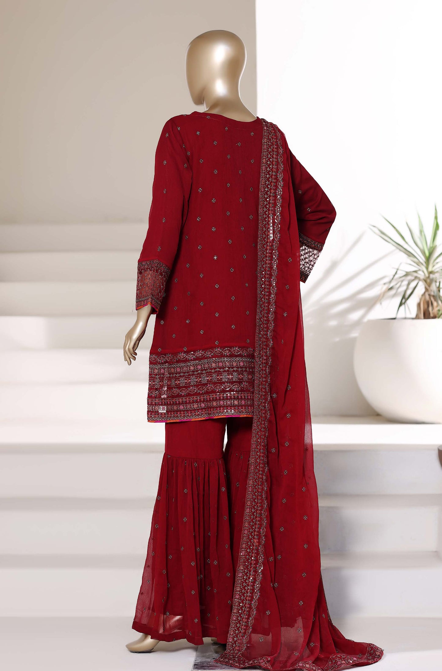 Afsany By Sada Bahar Stitched 3 Piece Luxury Chiffon Vol-01 Suit