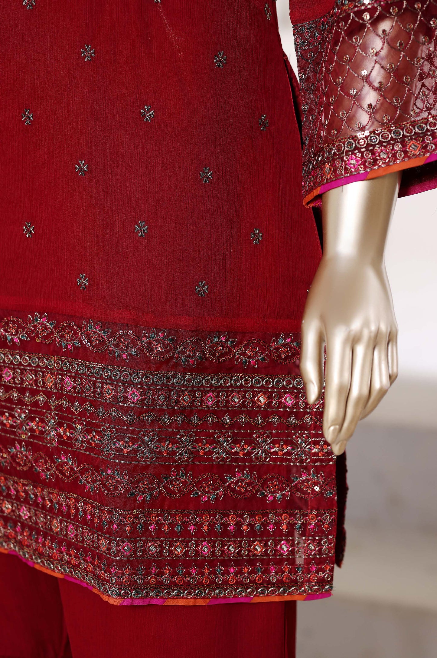 Afsany By Sada Bahar Stitched 3 Piece Luxury Chiffon Vol-01 Suit