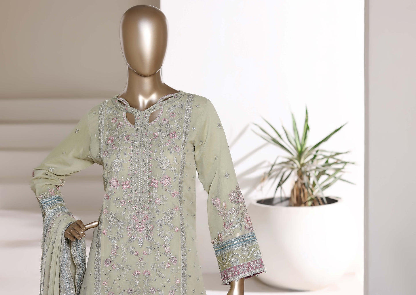 Afsany By Sada Bahar Stitched 3 Piece Luxury Chiffon Vol-01 Suit