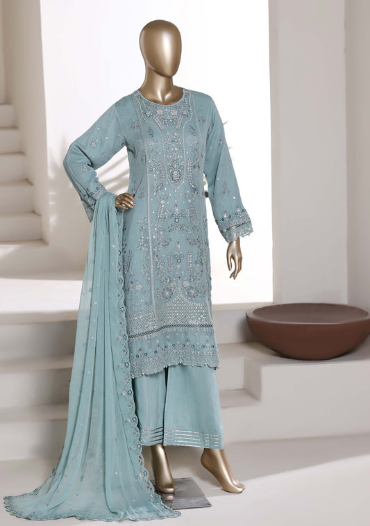 Afsanay by Sadabahar Embroidered Chiffon Stitched 3 Piece Suit