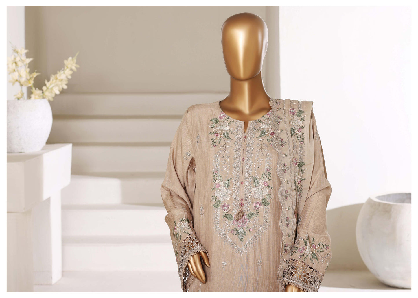 Sada Bahar Stitched 3 Piece Luxury Emb Festive Vol-01 Suit