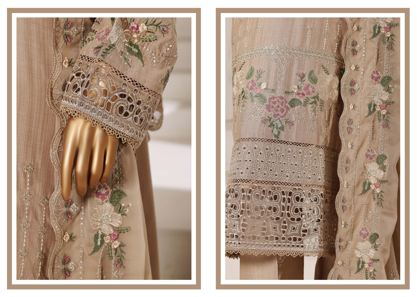 Sada Bahar Stitched 3 Piece Luxury Emb Festive Vol-01 Suit