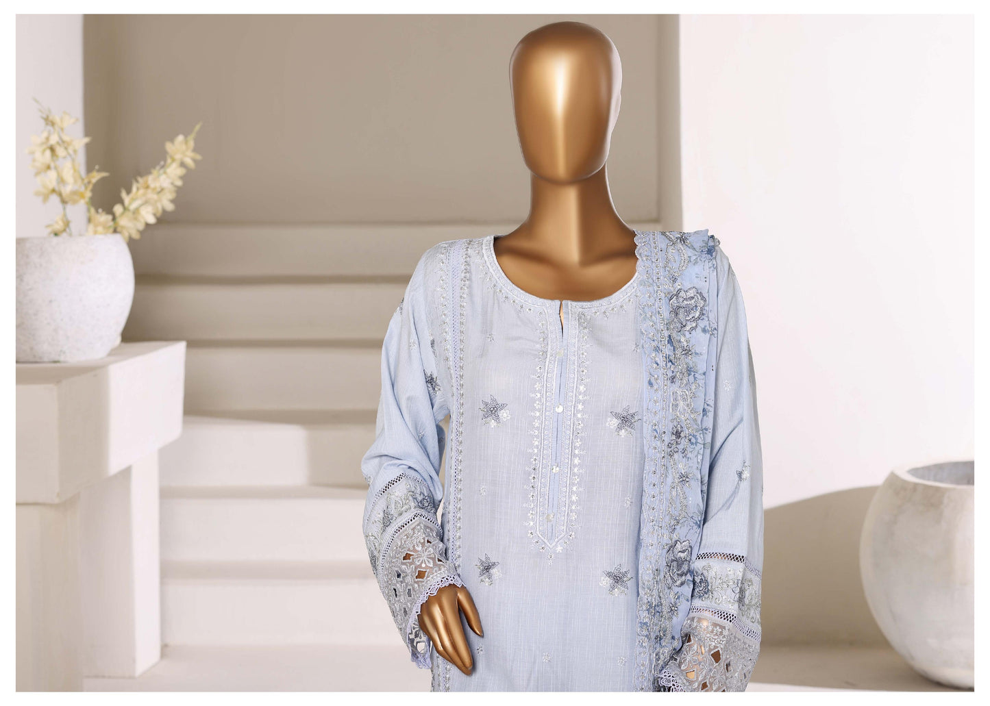 Sada Bahar Stitched 3 Piece Luxury Emb Festive Vol-01 Suit