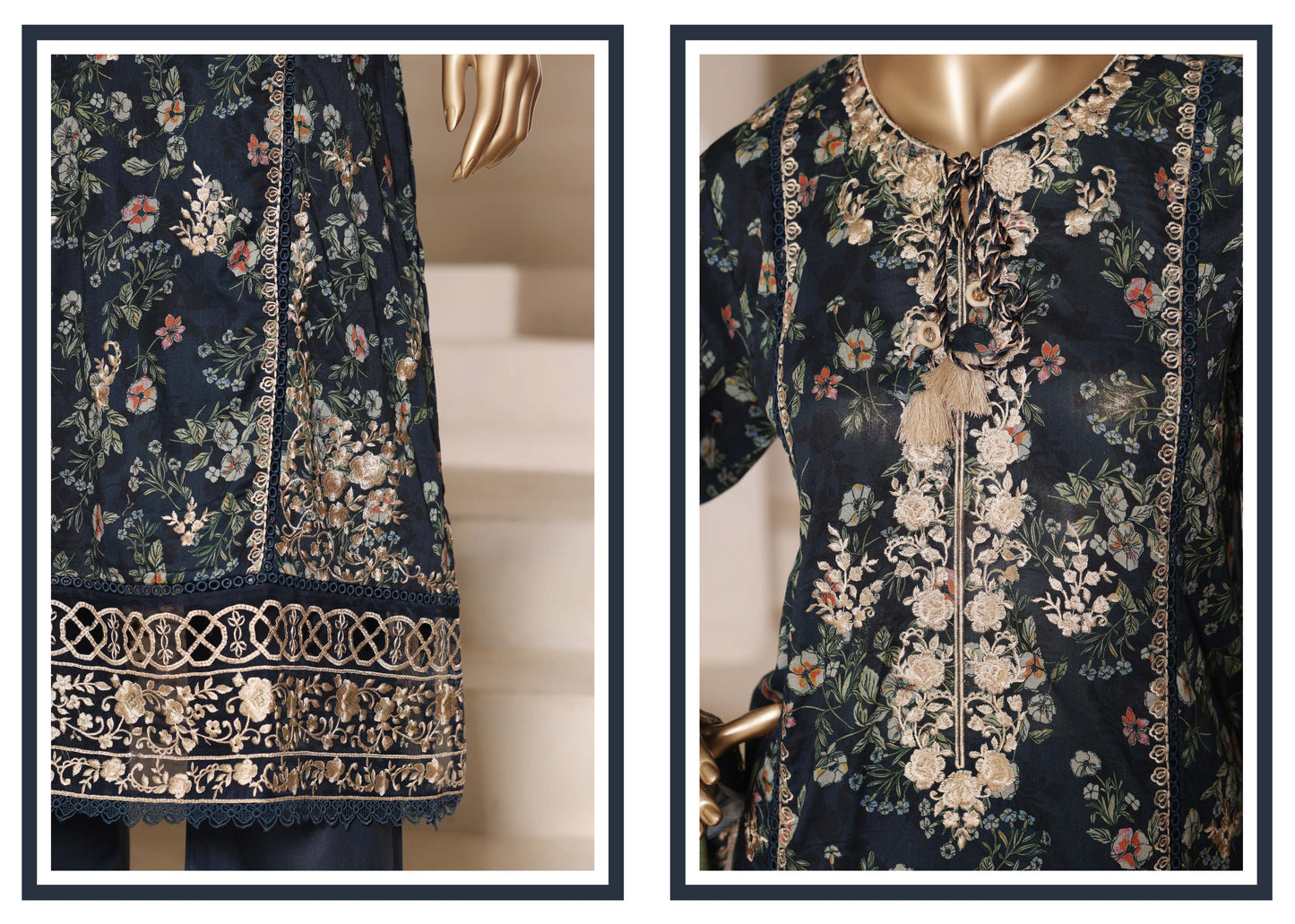 Sada Bahar Stitched 3 Piece Festive Emb Vol-02 Suit