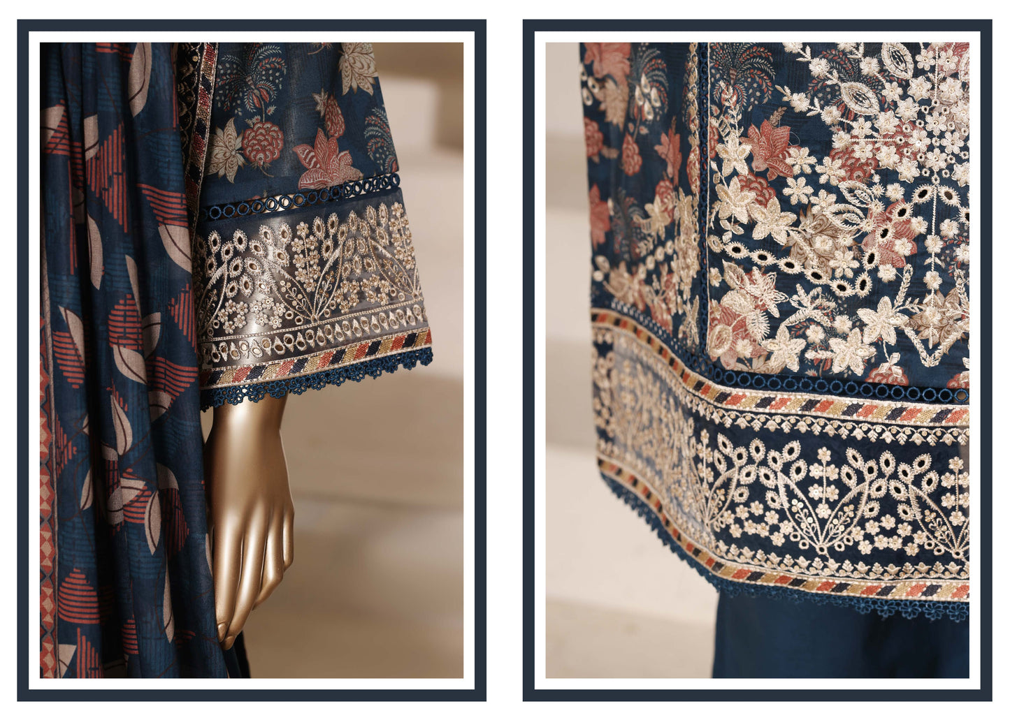 Sada Bahar Stitched 3 Piece Festive Emb Vol-02 Suit