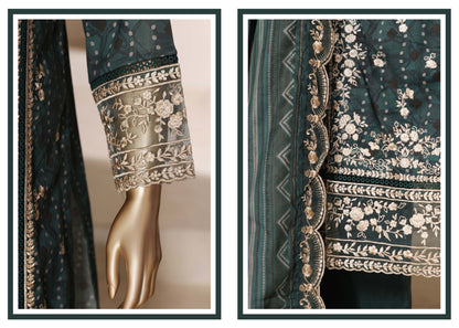 Sada Bahar Stitched 3 Piece Festive Emb Vol-02 Suit
