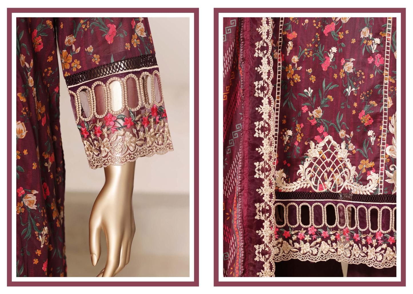 Sada Bahar Stitched 3 Piece Festive Emb Vol-02 Suit