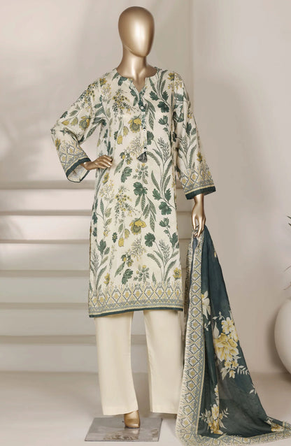 Sadabahar Printed Lawn Stitched 3 Piece Suit