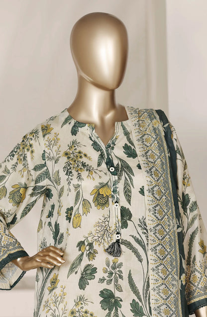 Sadabahar Printed Lawn Stitched 3 Piece Suit