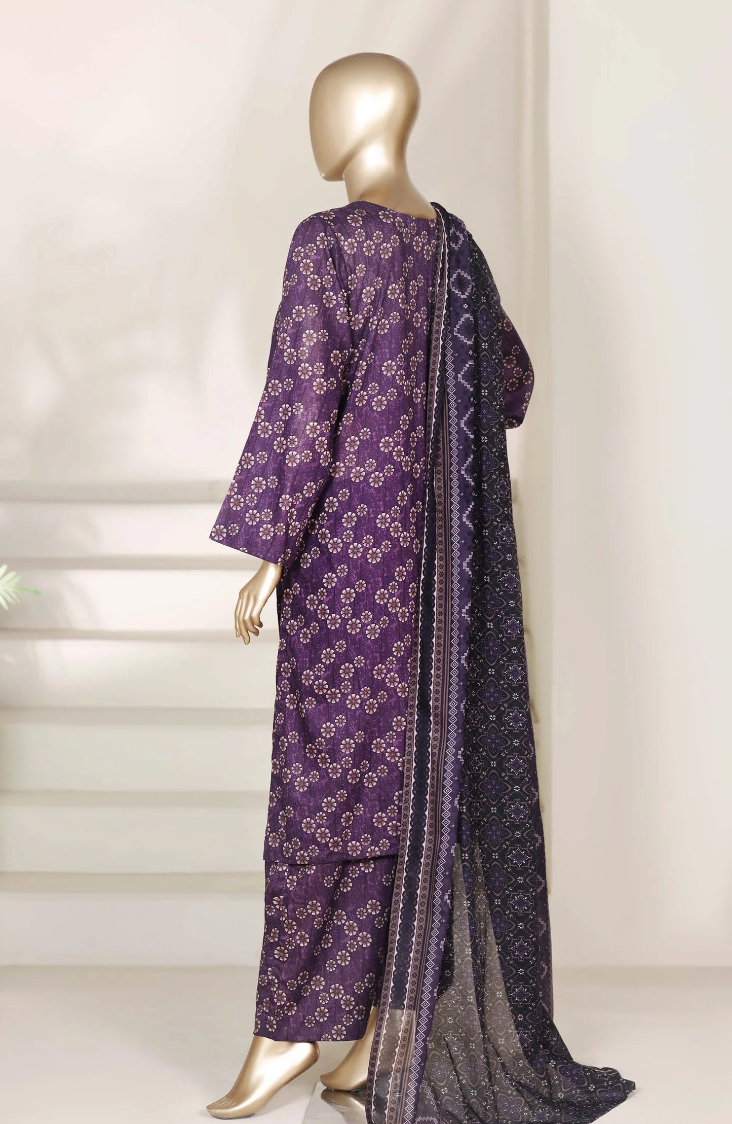 Sadabahar Printed Lawn Stitched 3 Piece Suit
