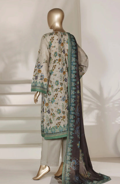 Sadabahar Printed Lawn Stitched 3 Piece Suit