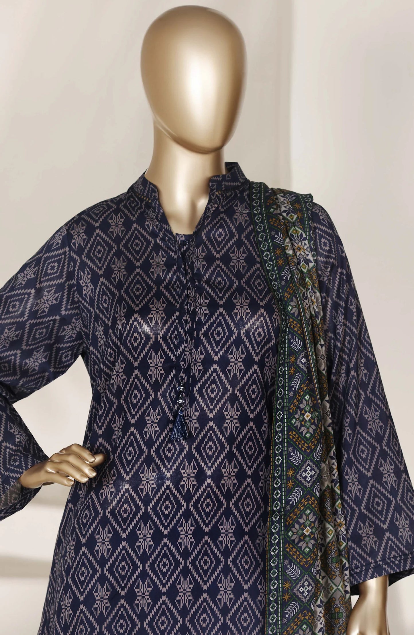 Sadabahar Printed Lawn Stitched 3 Piece Suit