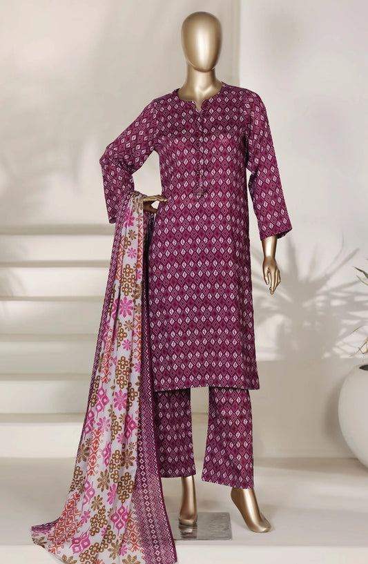 Sadabahar Printed Lawn Stitched 3 Piece Suit
