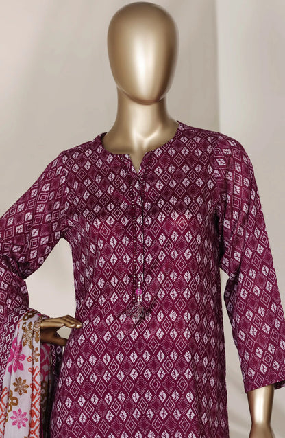 Sadabahar Printed Lawn Stitched 3 Piece Suit
