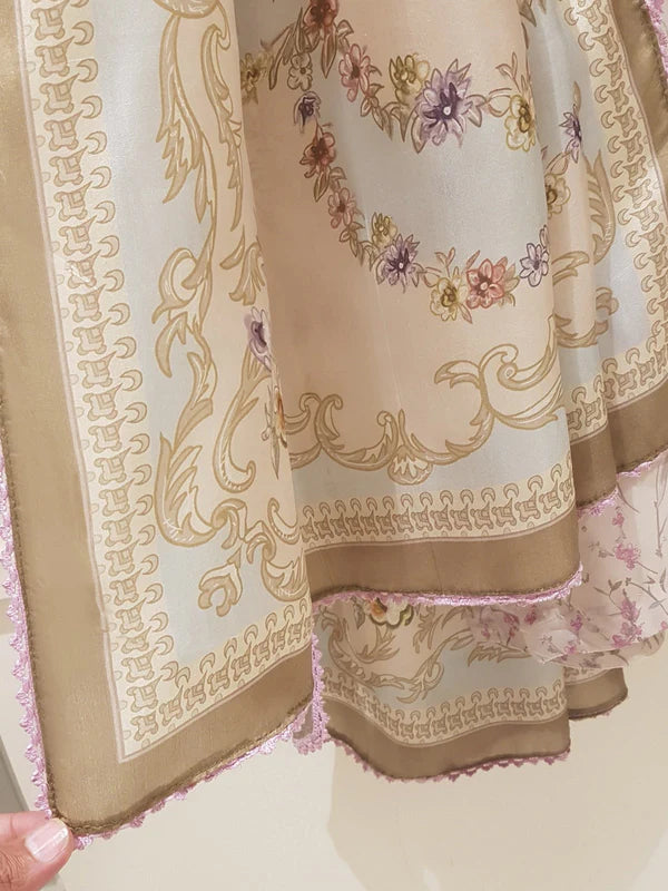 THREE PIECE PREMIUM DIGITAL PRINTED PURE LAWN SHIRT, PANT AND SILK DUPATTA S107369