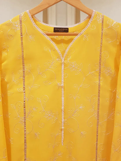 PIMA FULLY EMBROIDERED SHIRT WITH PANTS S107555