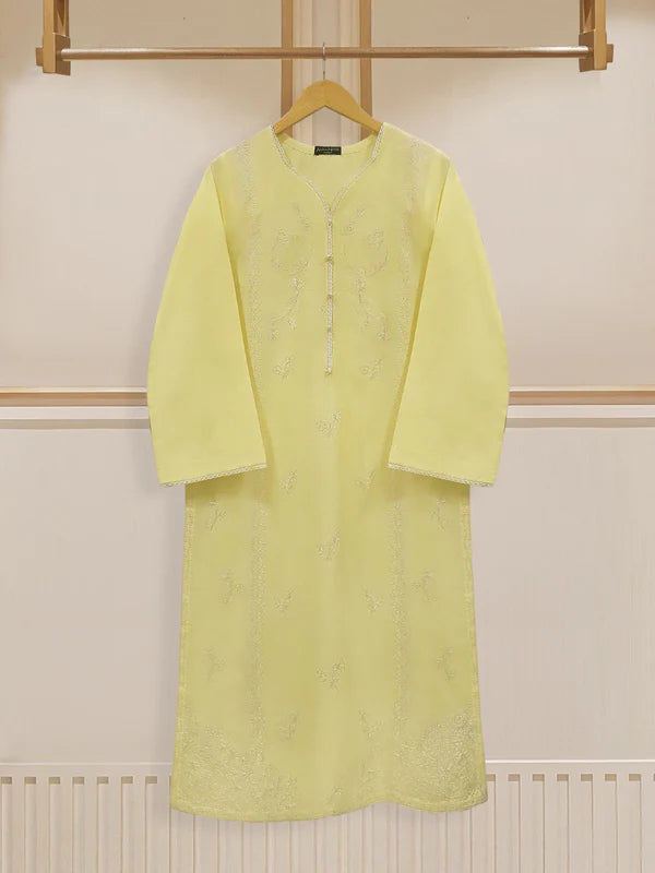 TWO PIECE FINE PIMA FULLY EMBROIDERED SHIRT WITH DUPATTA S107570 135.00 AED