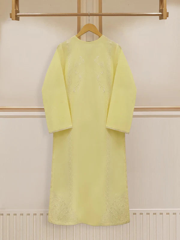 TWO PIECE FINE PIMA FULLY EMBROIDERED SHIRT WITH DUPATTA S107570 135.00 AED