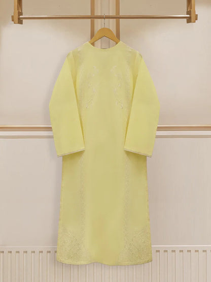 TWO PIECE FINE PIMA FULLY EMBROIDERED SHIRT WITH DUPATTA S107570 135.00 AED