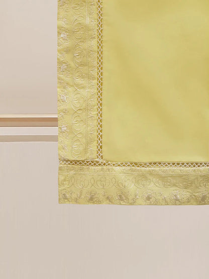 TWO PIECE FINE PIMA FULLY EMBROIDERED SHIRT WITH DUPATTA S107570 135.00 AED