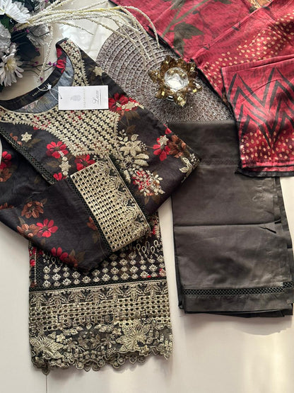 Luxury - Sadabahar Signature Festive Vol 1 Embroidered Suit