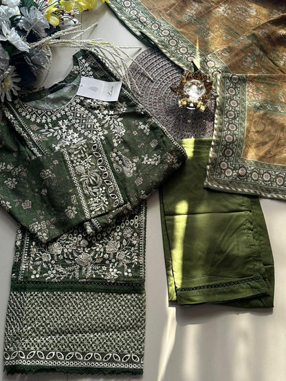 Emerald Grace - Sadabahar Signature Festive Vol 1 Embroidered Suit