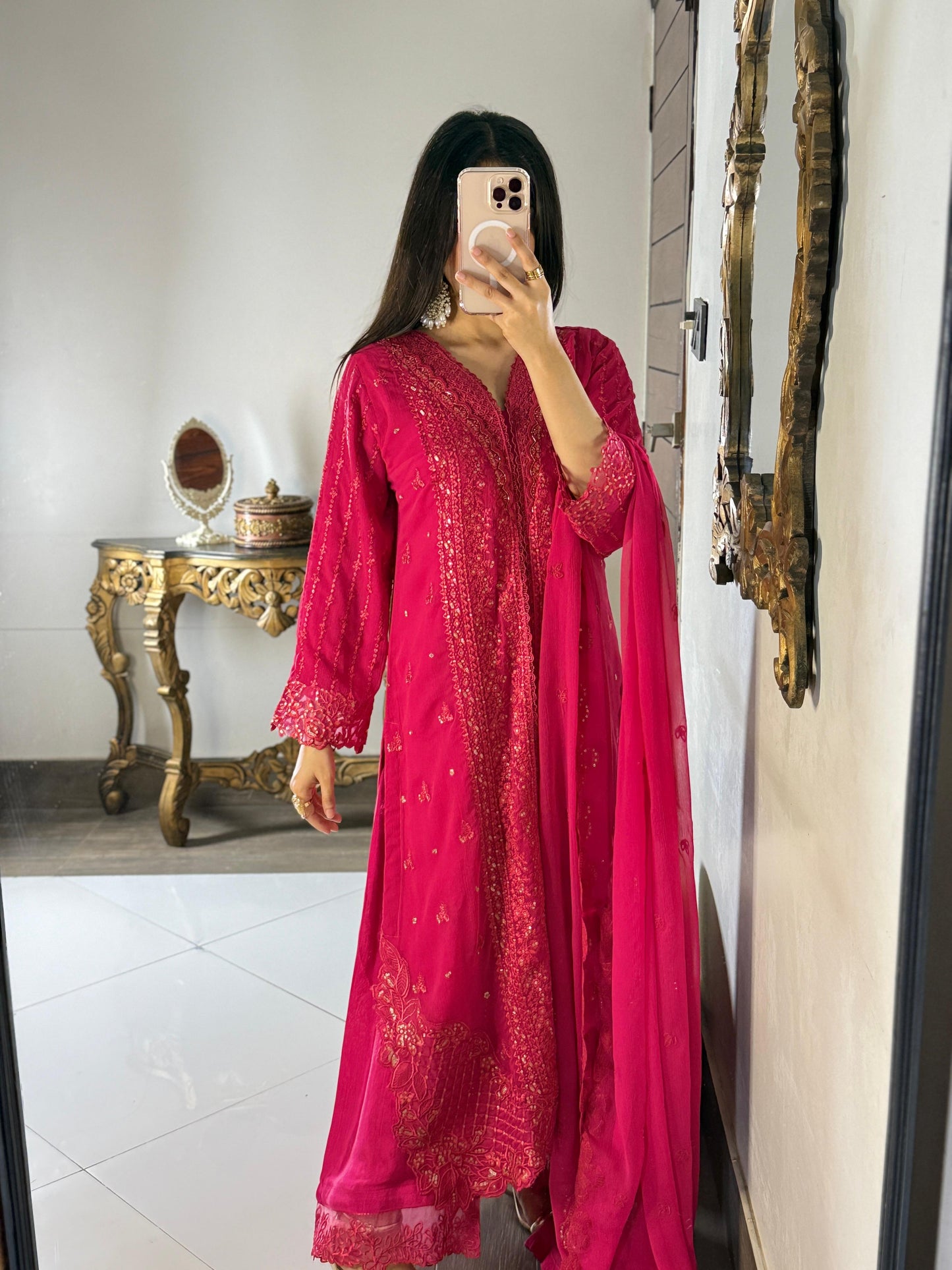 3-Piece Heavy Embroidered Chiffon Collection