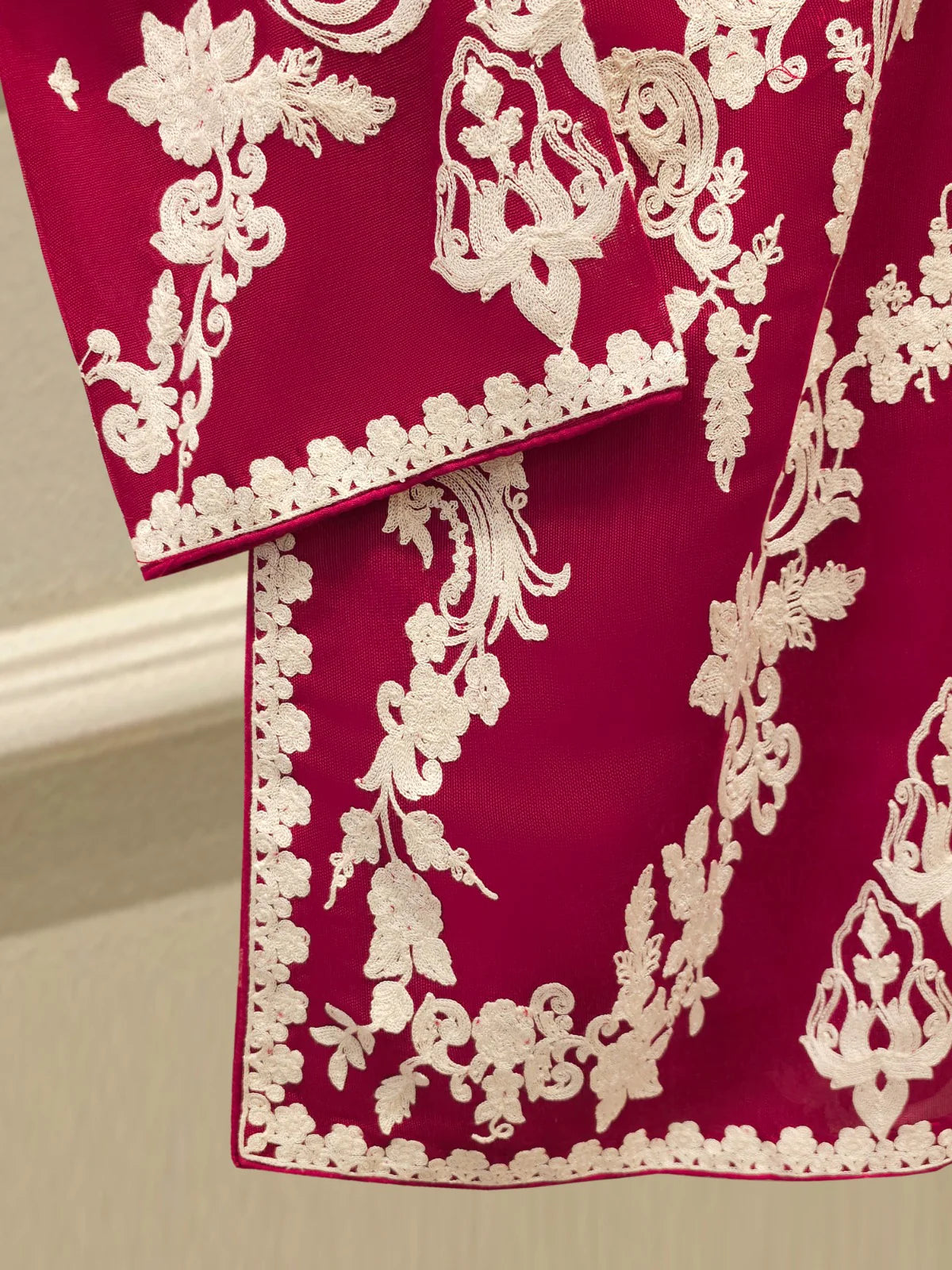 3 Piece - Pure Embroidered Cotton Net Suit S112818