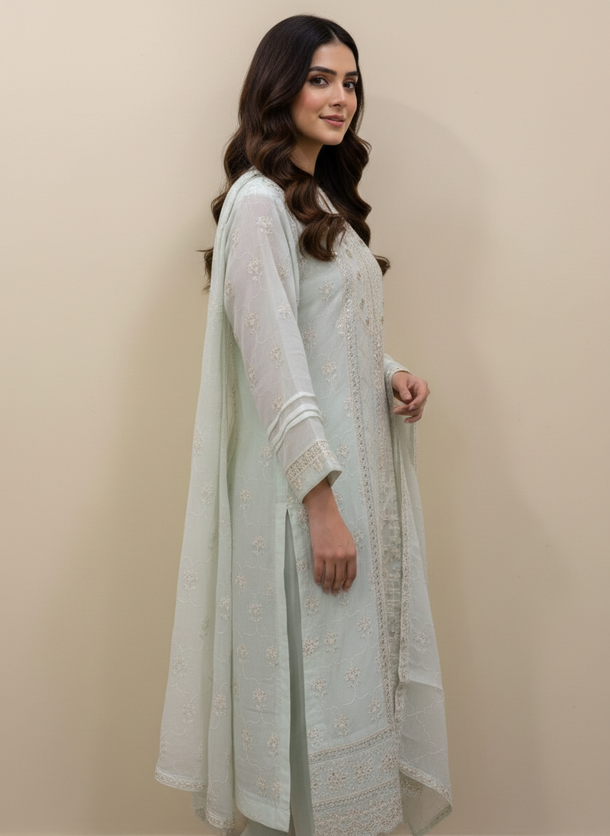 Chiffon Embroidered 2-Piece – Formal Collection