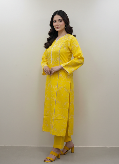AGHA NOOR  luxury 2-Piece Embroidered Cotton Set