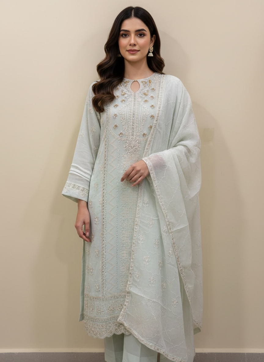 Chiffon Embroidered 2-Piece – Formal Collection