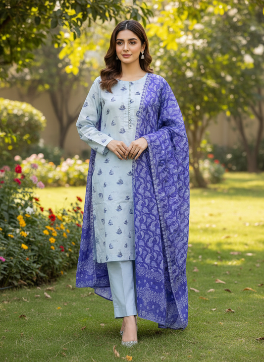 Agha Noor | 2-Piece Printed Lawn Collection