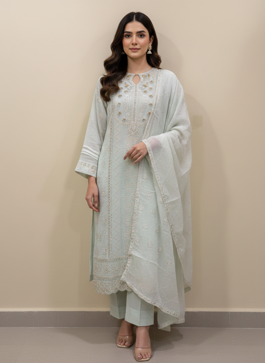 Chiffon Embroidered 2-Piece – Formal Collection