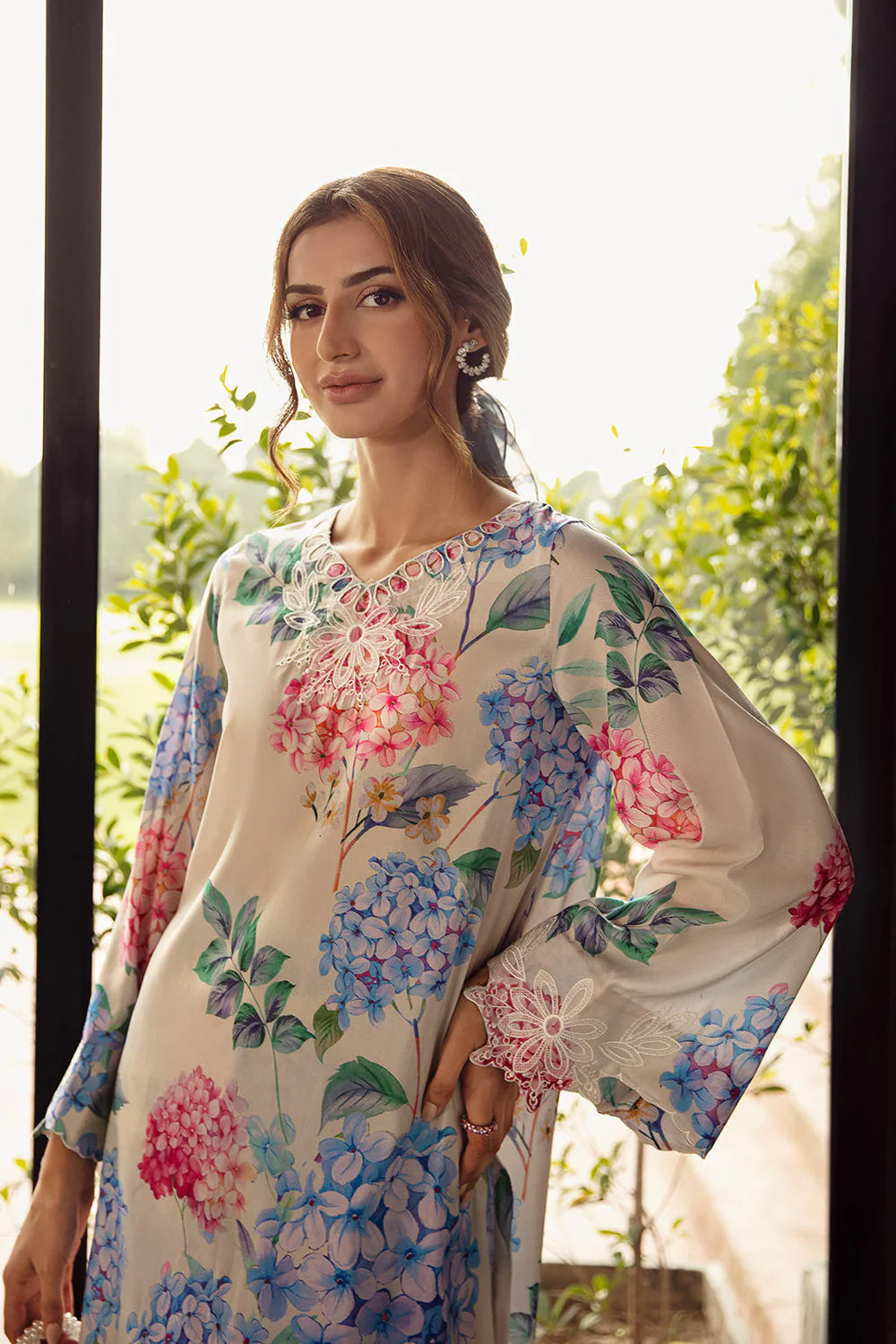 Vanya Lawn Silk 3 Piece Printed Suit CO 59R